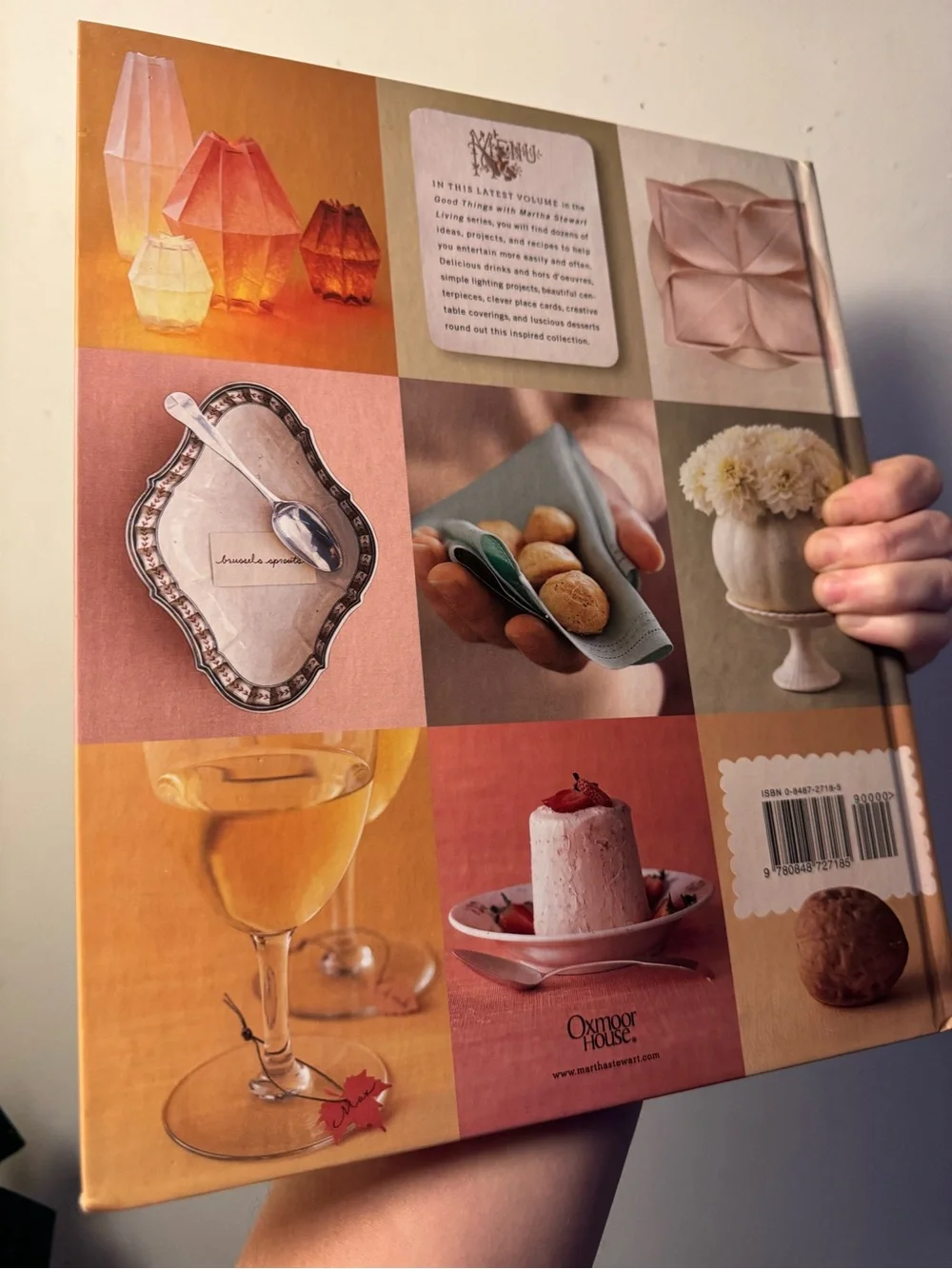 Martha Stewart Soft Pink & Peach Entertaining Cookbook
